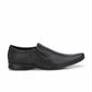 Banish Men's Black Genuine Leather Slip On formal Shoes