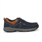 Banish Men's Blue Genuine Leather Casual Shoes